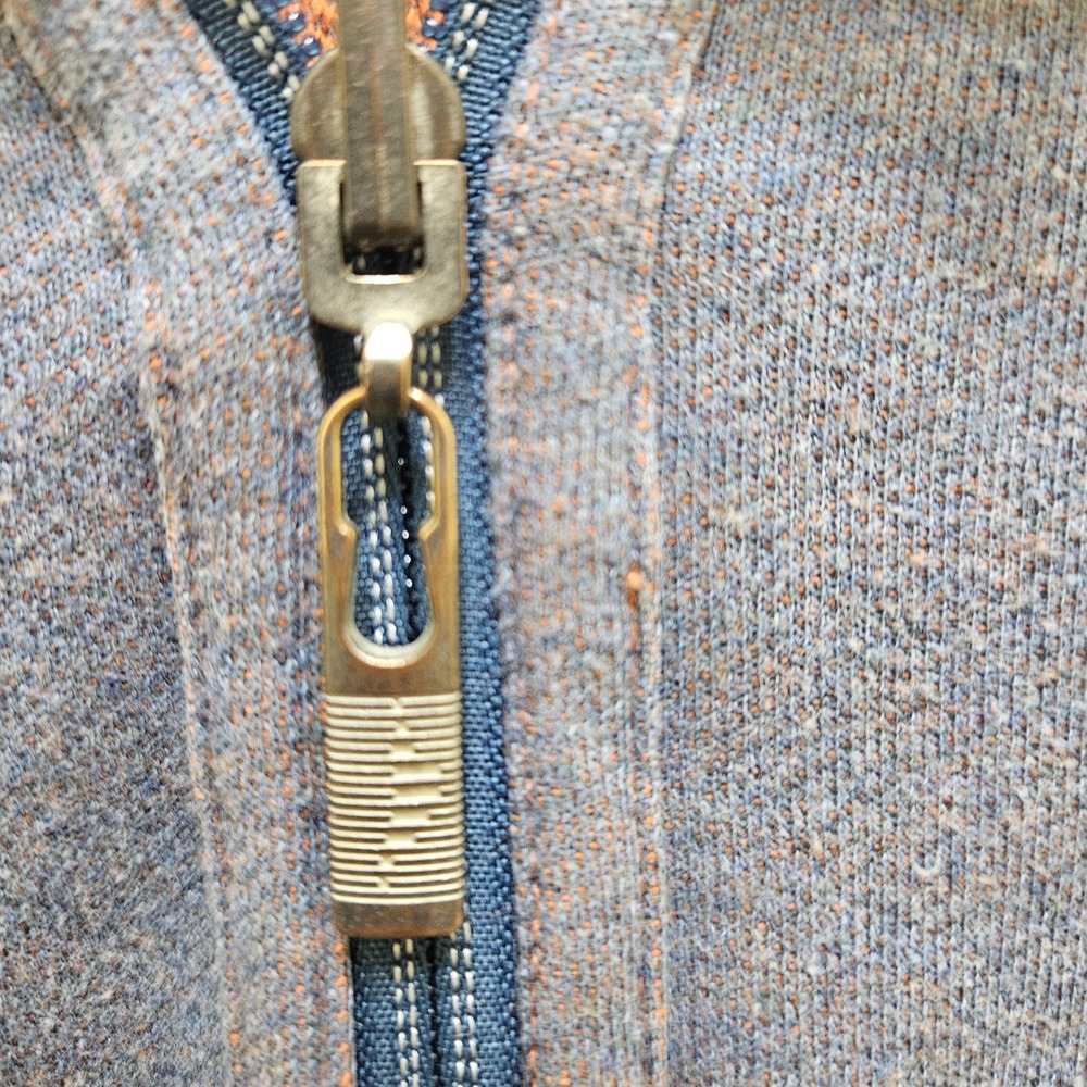 Tommy Bahama Jeans Reversible Pullover Quarter Zip‎ Sweatshirt Blue Copper - Picture 6 of 9